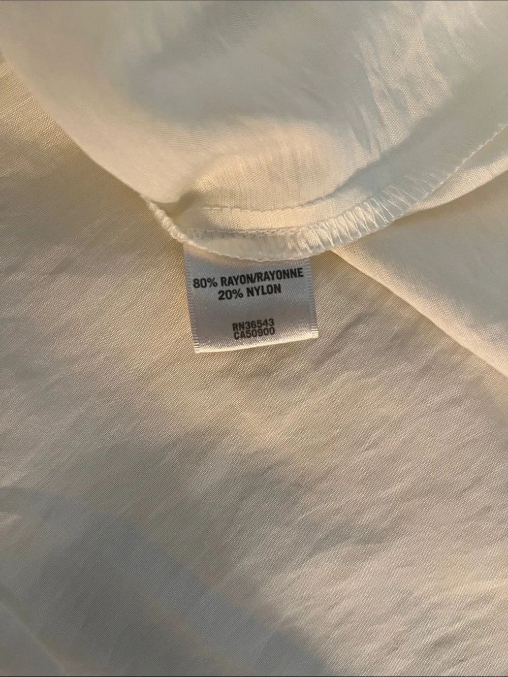 Van Heusen Cream Short-Sleeve Tie-Front Blouse
